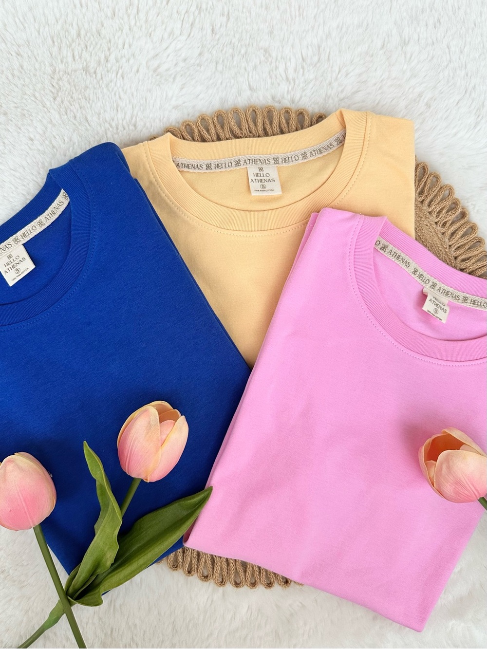 Women’s 3PACK Solid Pima Cotton Short Sleeve T-shirt Small
